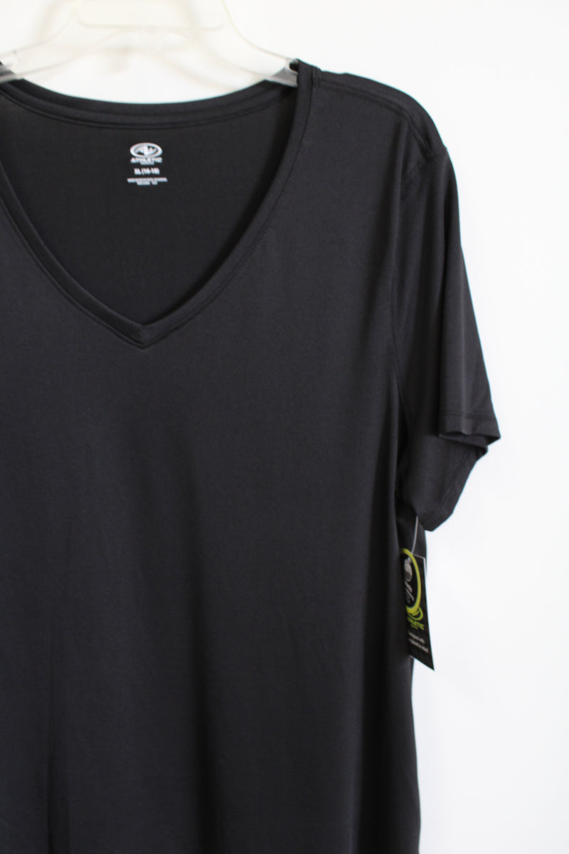 J.Jill Wearever Collection Black Soft Stretch Tee