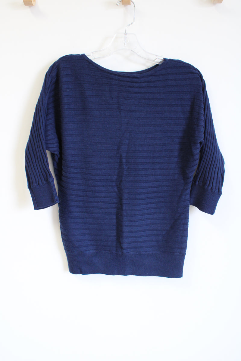 J.Jill Wearever Collection Navy Blue Long Sleeved Shirt