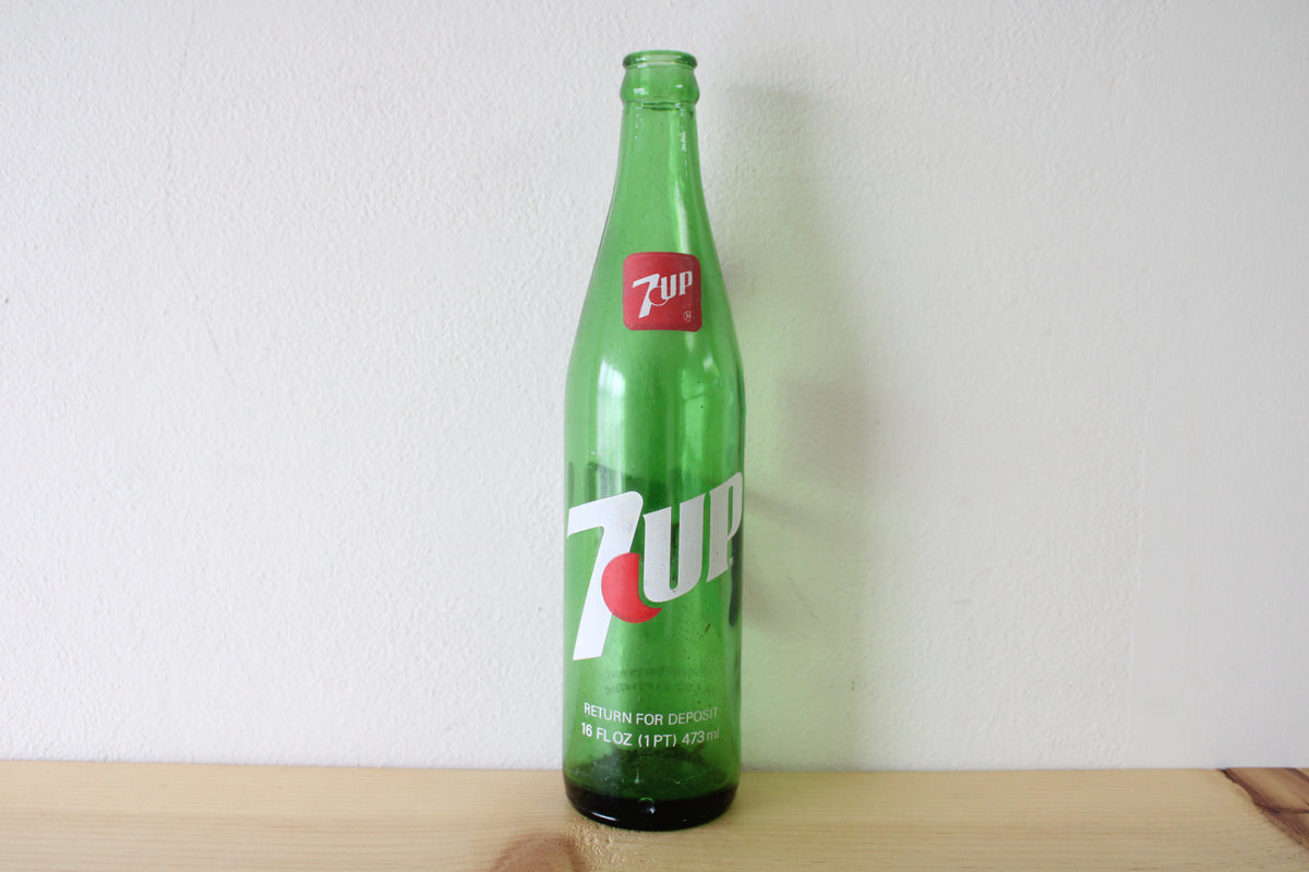 Vintage Sugar Free 7up 1 Liter Glass Bottle