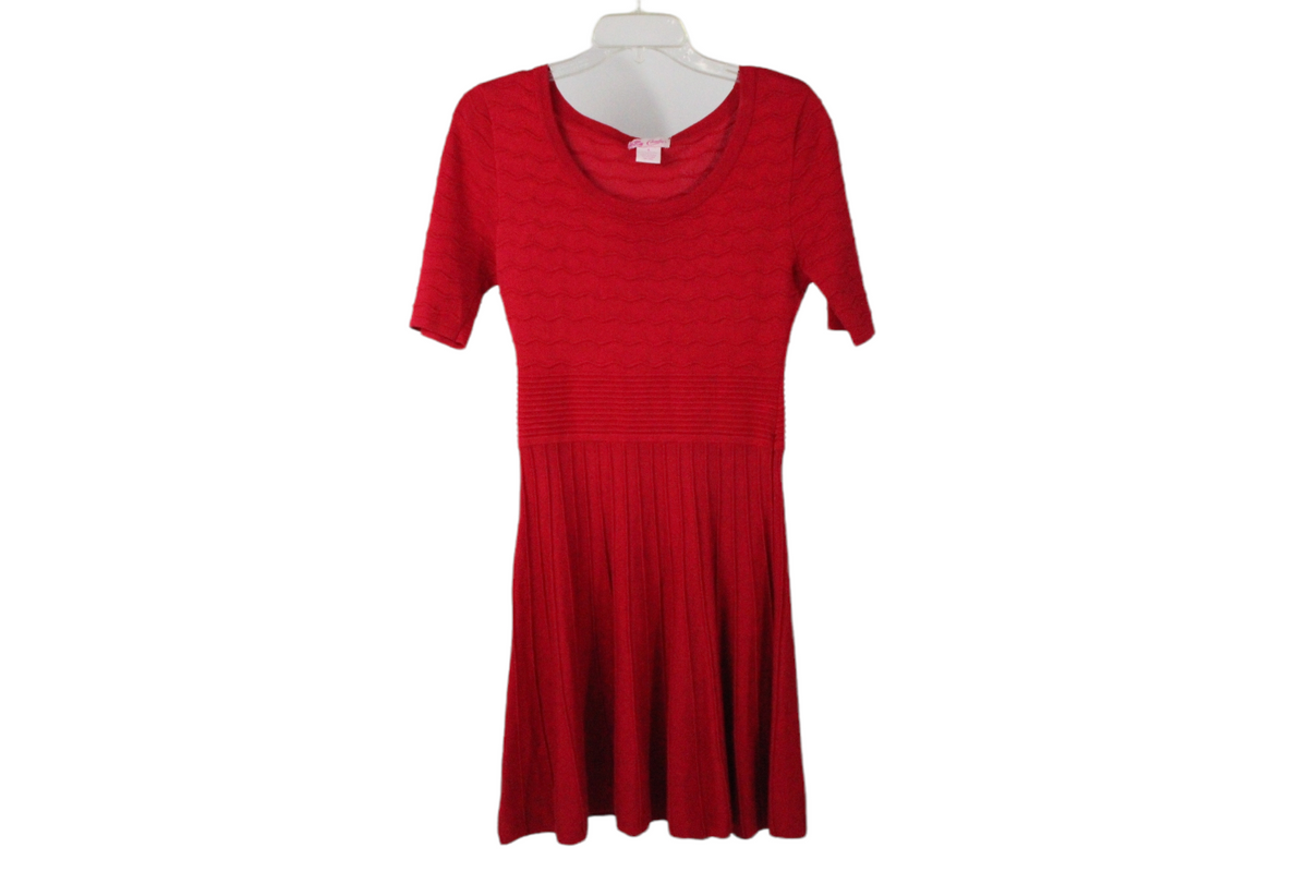 No Boundaries Maroon Rib Midi Sweater Dress