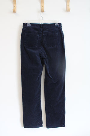 Croft & Barrow Navy Corduroy Stretch Pants | 6