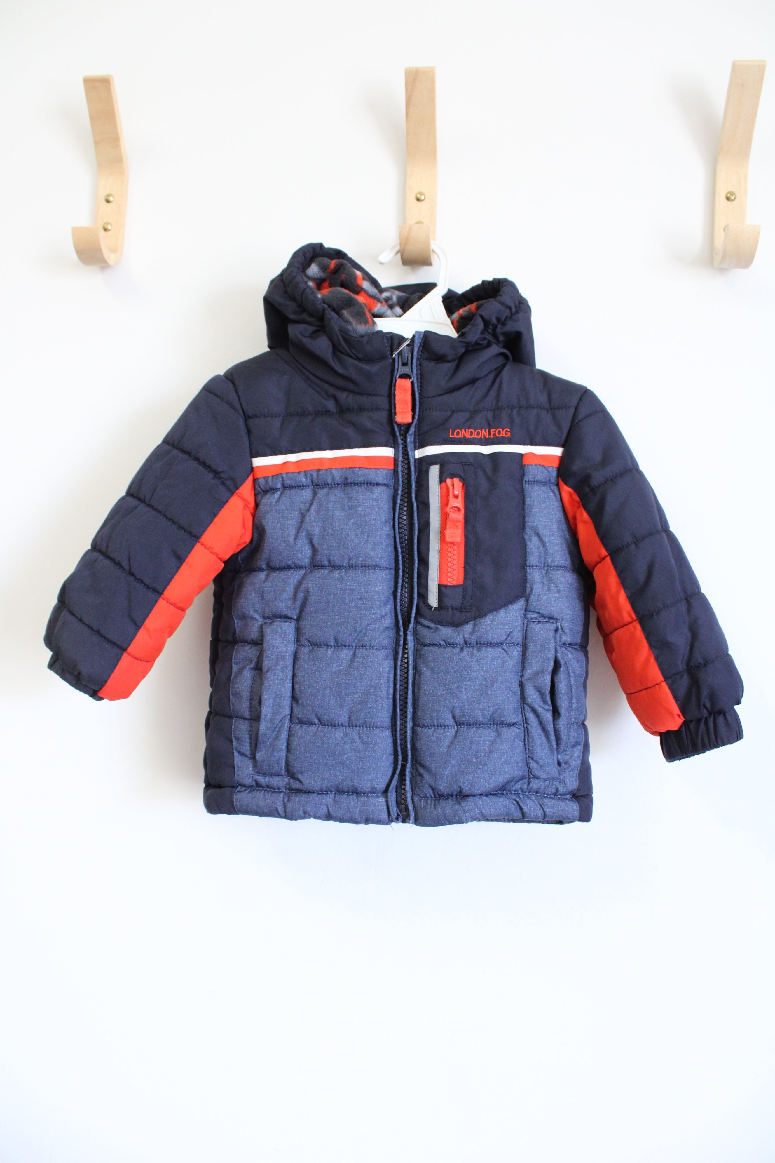 London Fog Blue Puffer Coat | 12M