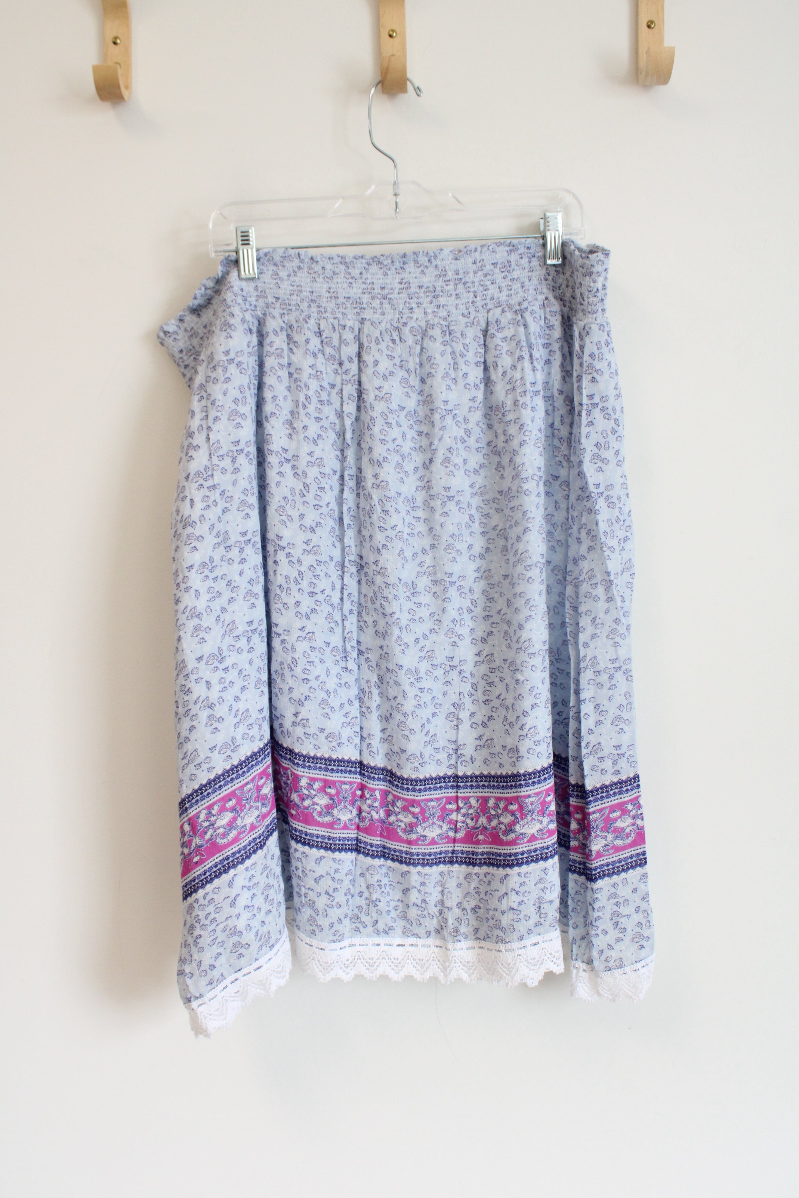 NEW Studio West Apparel Blue Floral Skirt | 2X