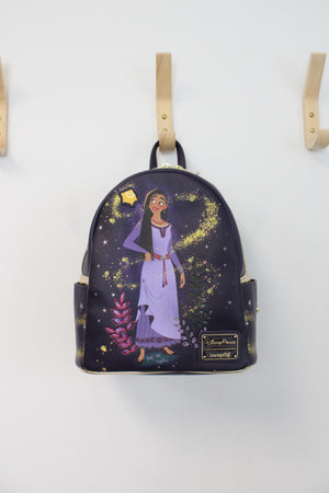 NEW Disney Loungefly Asha Star Wish Backpack & Wallet Set