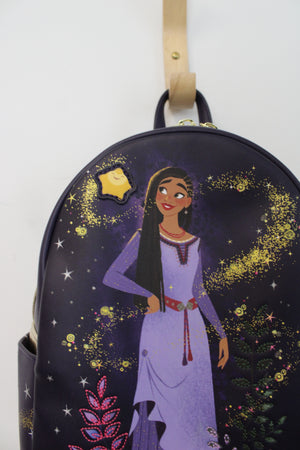 NEW Disney Loungefly Asha Star Wish Backpack & Wallet Set