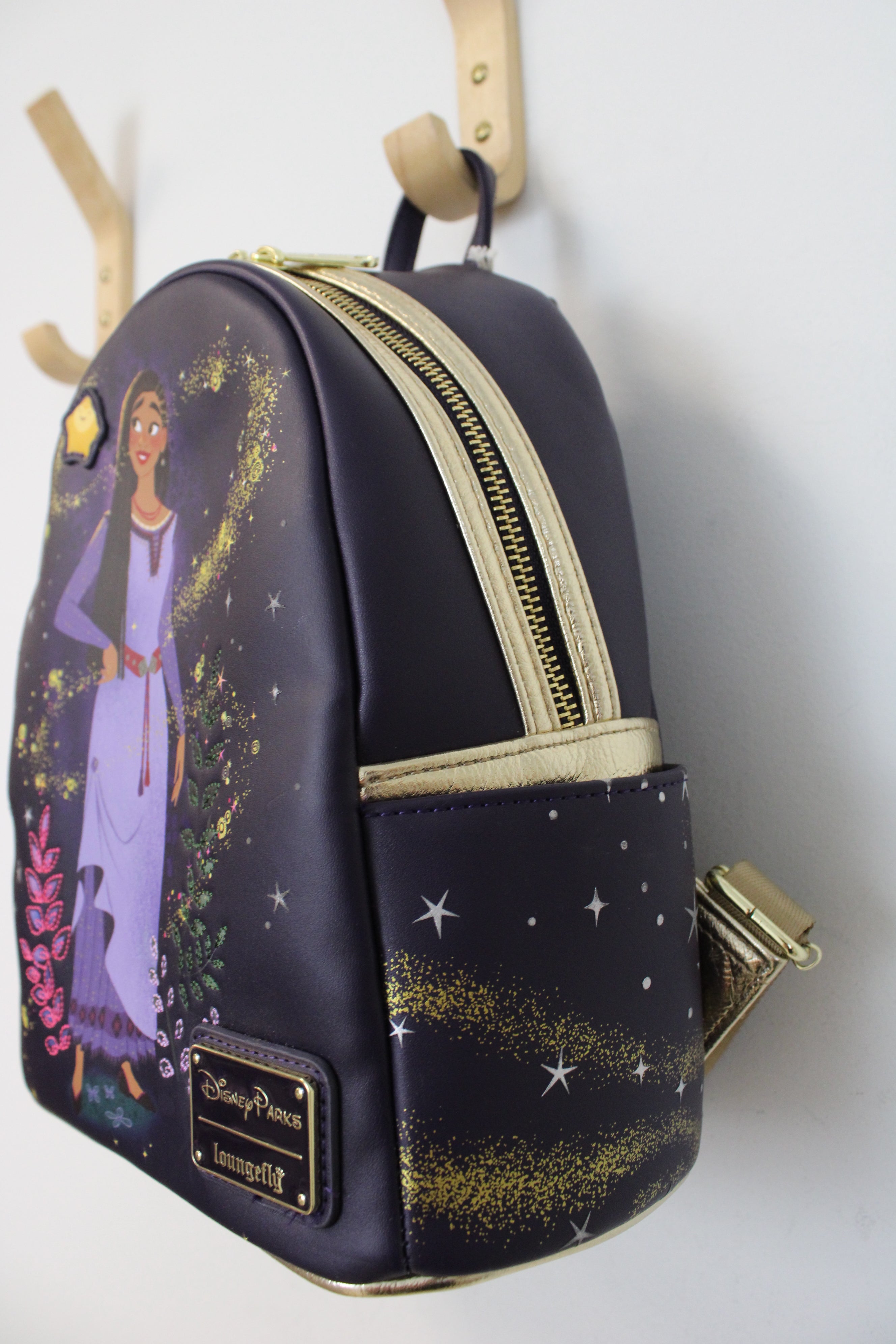 NEW Disney Loungefly Asha Star Wish Backpack & Wallet Set