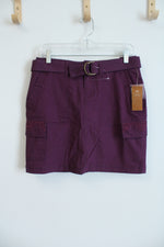 NEW Sonom a Modern Fit Purple Cargo Belted Skirt | 4