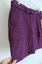 NEW Sonom a Modern Fit Purple Cargo Belted Skirt | 4