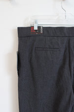 NEW Briggs Comfort Waistband Slimming Solution Gray & Black Trouser Pants | 14