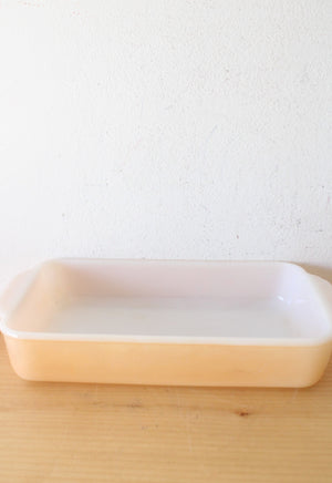 Fire King 410 Peach Lustre 1.5 Quart Baking Dish