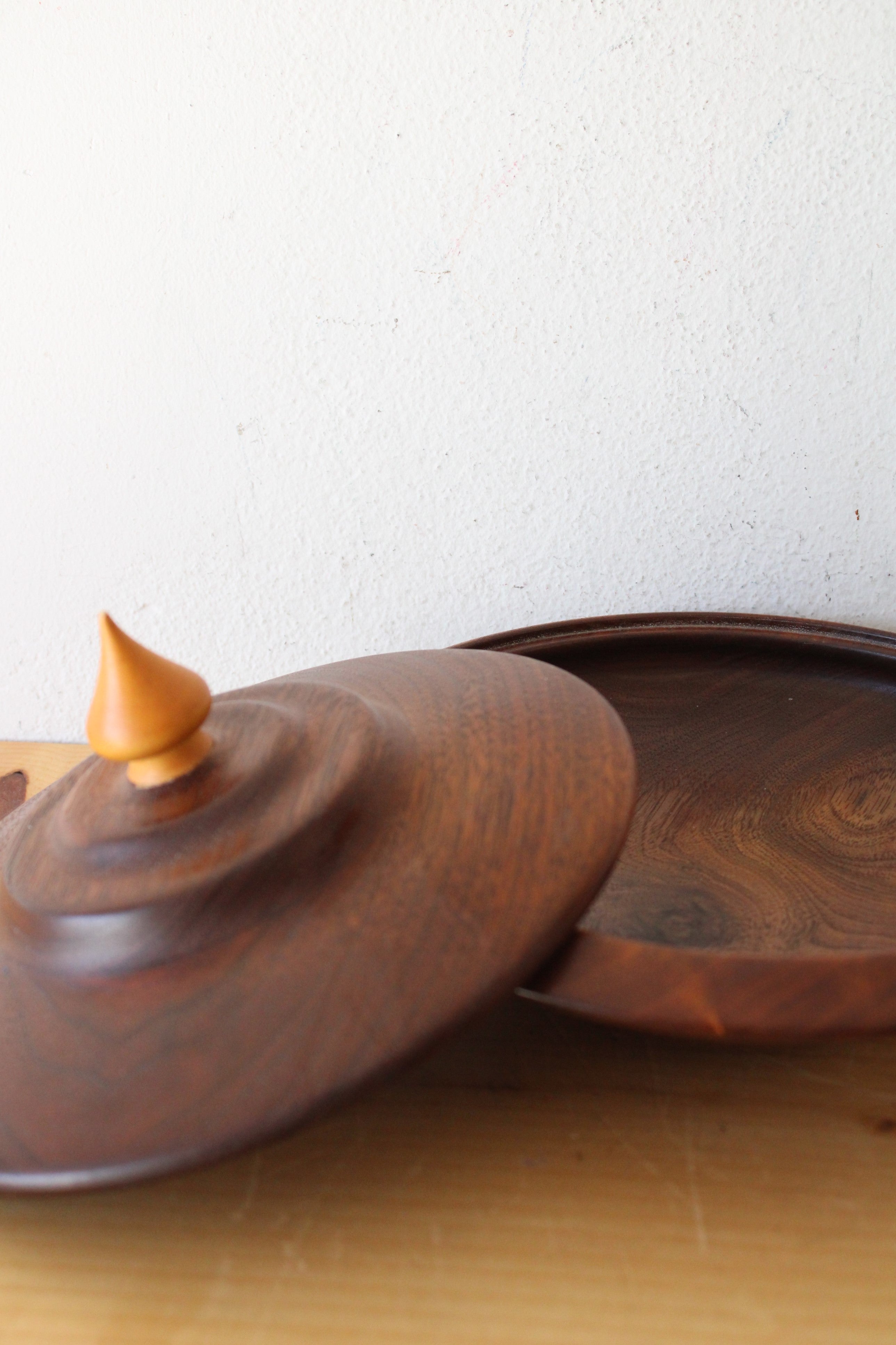 Hand Made Covered Wooden Bowl