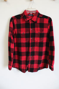 Place Red Checkered Long-Sleeve Button Up Shirt | 14