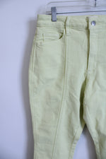 NEW Universal Threads Neon Yellow High Rise Skinny Jeans | 8