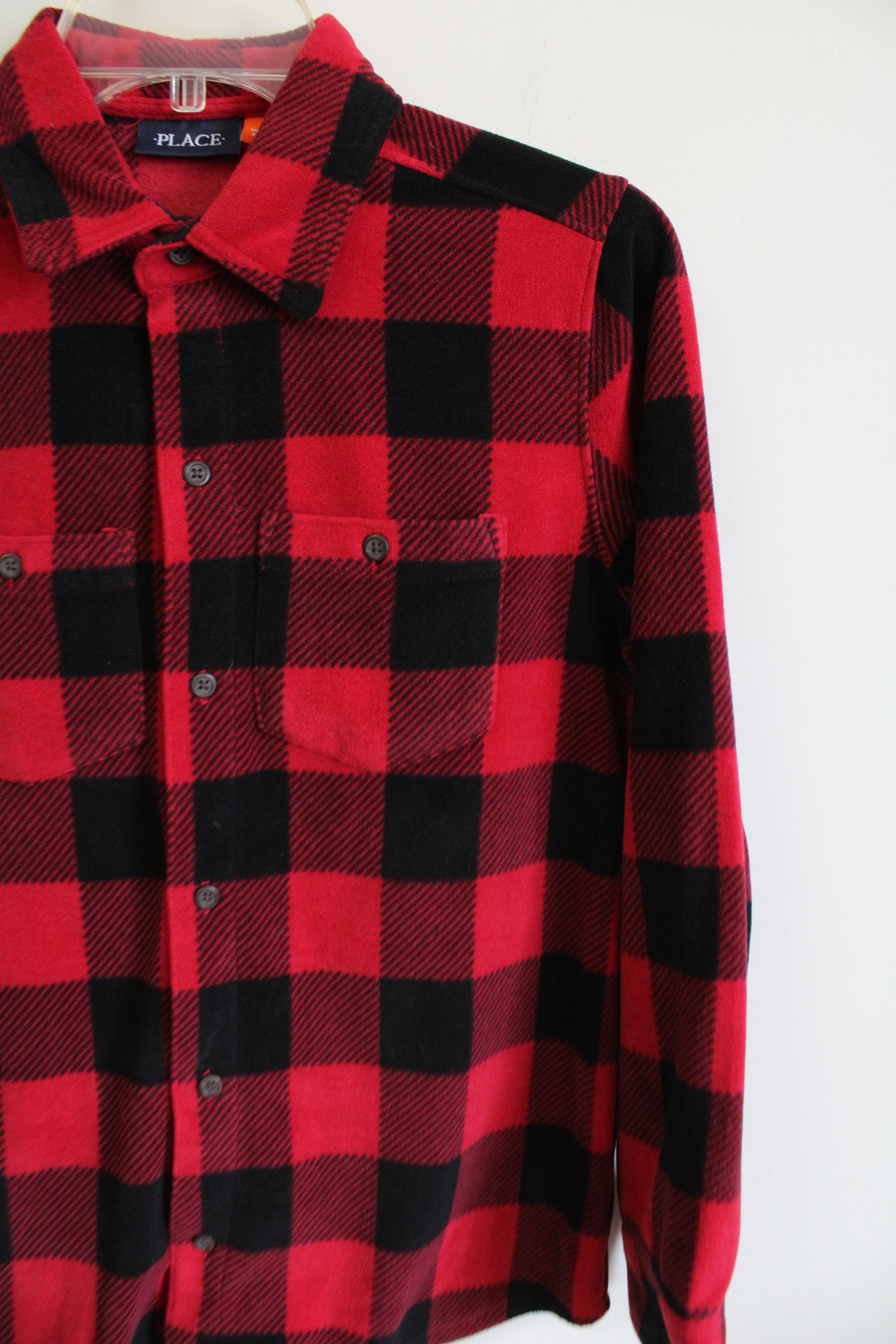 Place Red Checkered Long-Sleeve Button Up Shirt | 14