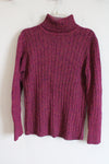 Chico's Dark Pink Knit Turtleneck Sweater | 2 (L/12)