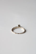 14KT White Gold Etched Ring | Size 7