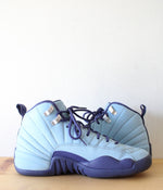 Nike Air Jordan Retro 12 GS Blue Jumpman Shoes | Size Youth 5.5