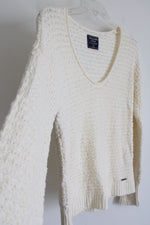 Abercrombie & Fitch Cream Knit Sweater | XS