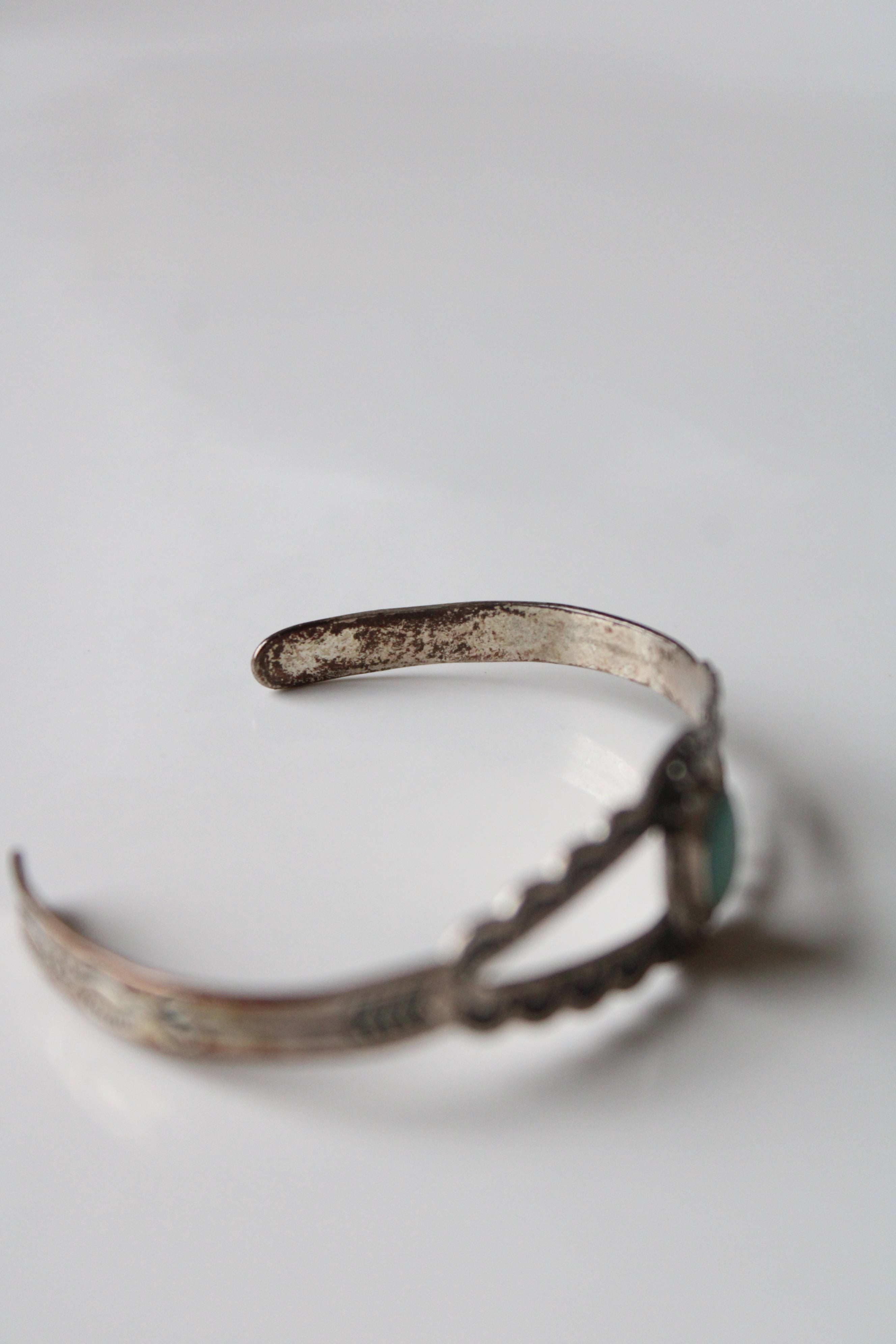 Turquoise Cuff Sterling Silver Antique Bracelet