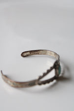 Turquoise Cuff Sterling Silver Antique Bracelet