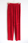 NEW Sag Harbor Red Velvet Pants | S