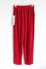 NEW Sag Harbor Red Velvet Pants | S
