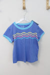 NEW Cat & Jack Colorful Wave Blue Shirt | Youth XS (4/5)