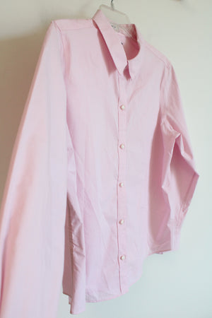 Liz Claiborne Career Light Pink Button Down Shirt | Petite XL