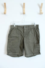 Sonoma Olive Green Elastic Waist Shorts | 6