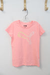 Puma Light Pink Logo Shirt | Youth 8/10