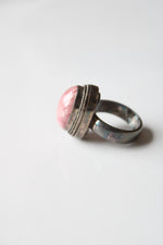 Rhodochrosite TNB Pink Stone Oval Sterling Silver | Size 7