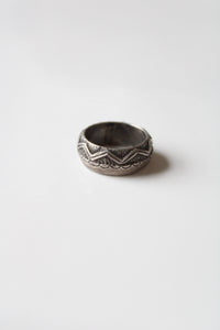 Southwestern Solid Sterling Silver Band Ring | Size 6.5