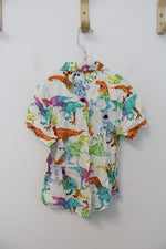 NEW Cat & Jack Colorful Dinosaur Button Down Shirt | 4T