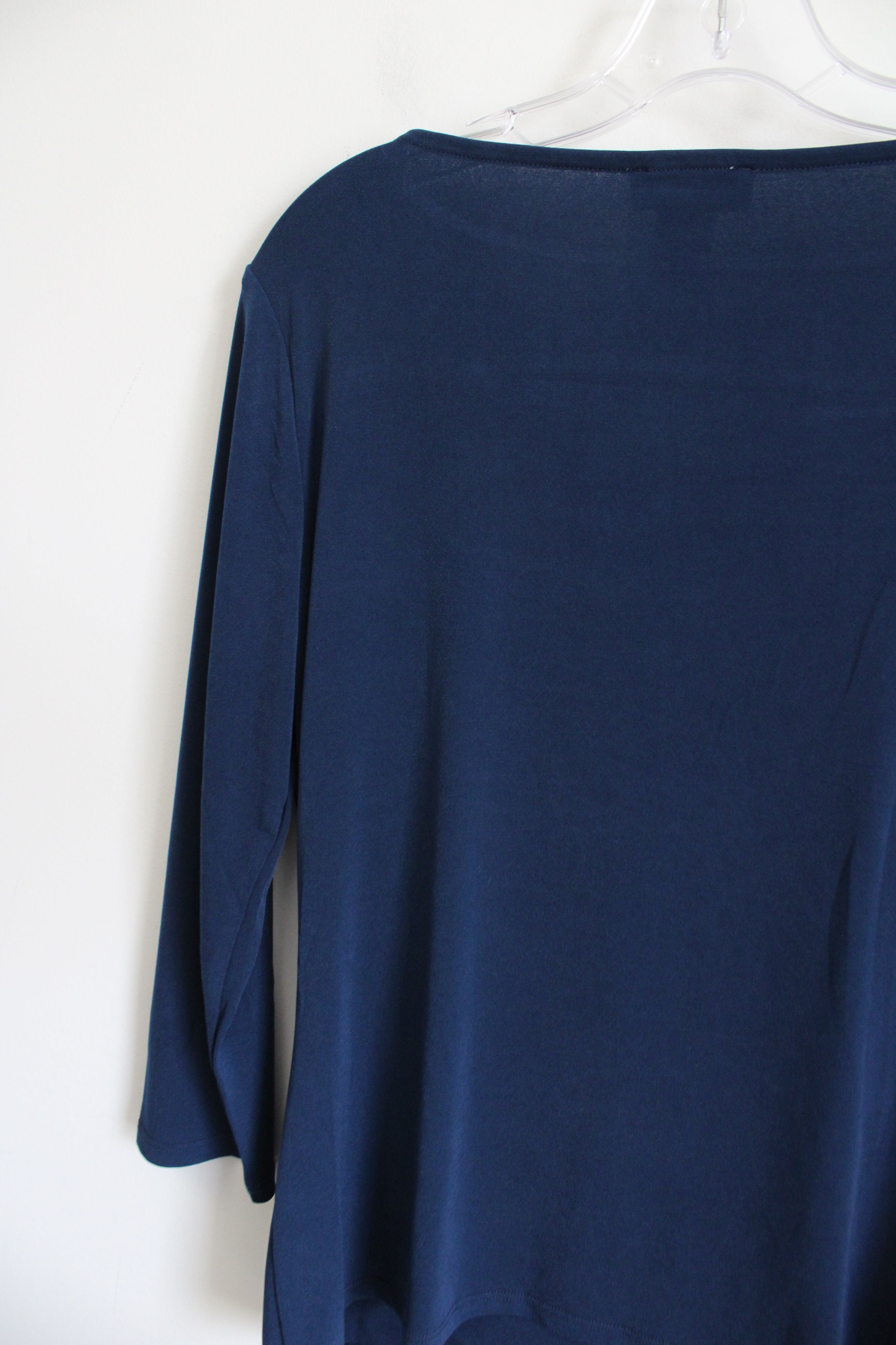 NEW Carmen Marc Valvo Navy Blue Top | M