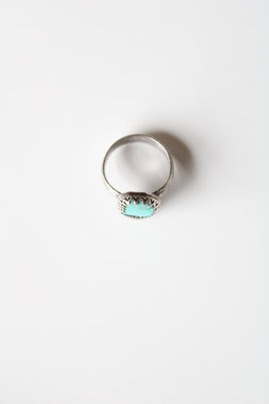 Turquoise Sterling Silver Ring | Size 6.5