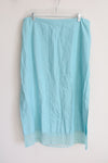 Bloomingdale's Blue Linen Skirt | 3X