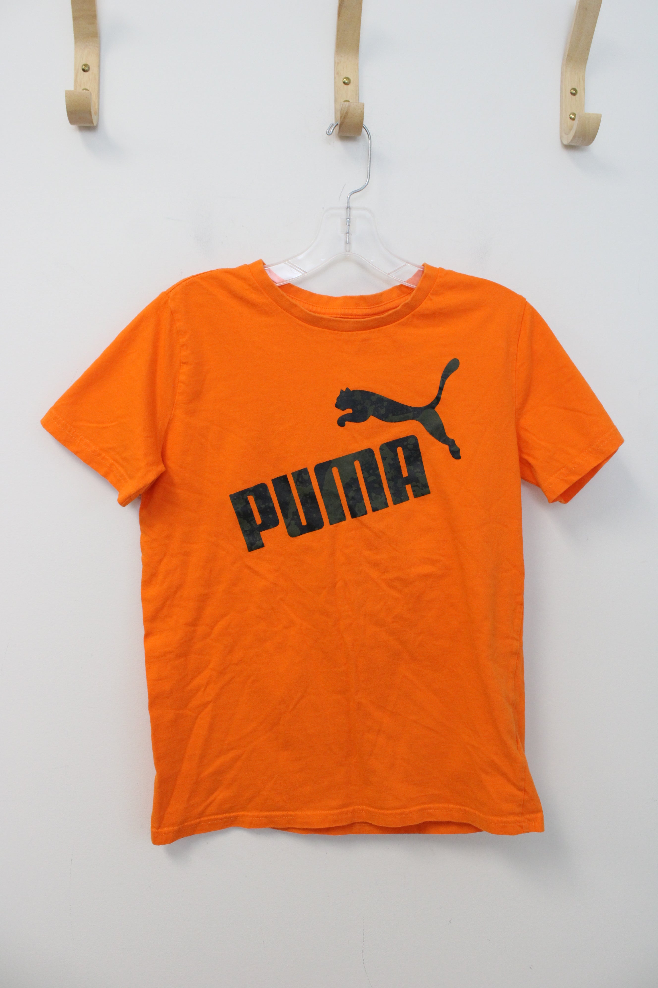 Puma Orange Logo Shirt | Youth L (14/16)