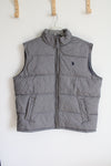 U.S. Polo Assn. Gray Puffer Vest | L