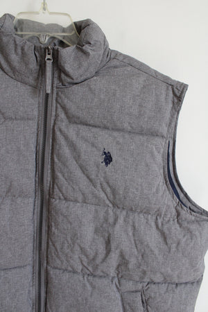 U.S. Polo Assn. Gray Puffer Vest | L