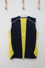 Nike Fit Dry Navy & Yellow Muscle Tank | Youth L (14/16)