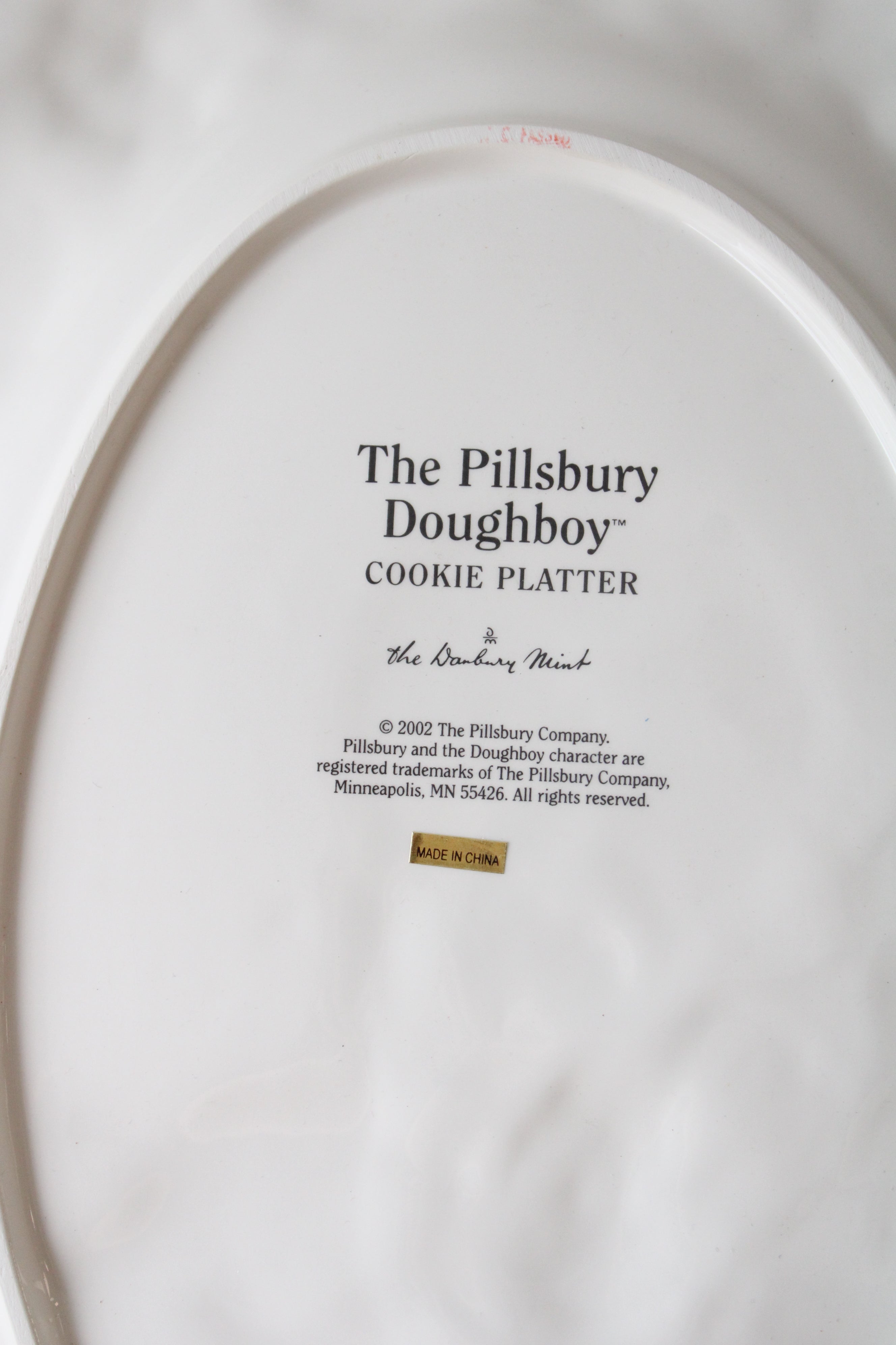 The Pillsbury Doughboy 2002 Cookie Platter