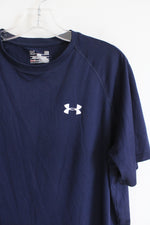 Under Armour Loose Fit HeatGear Navy Blue Shirt | L