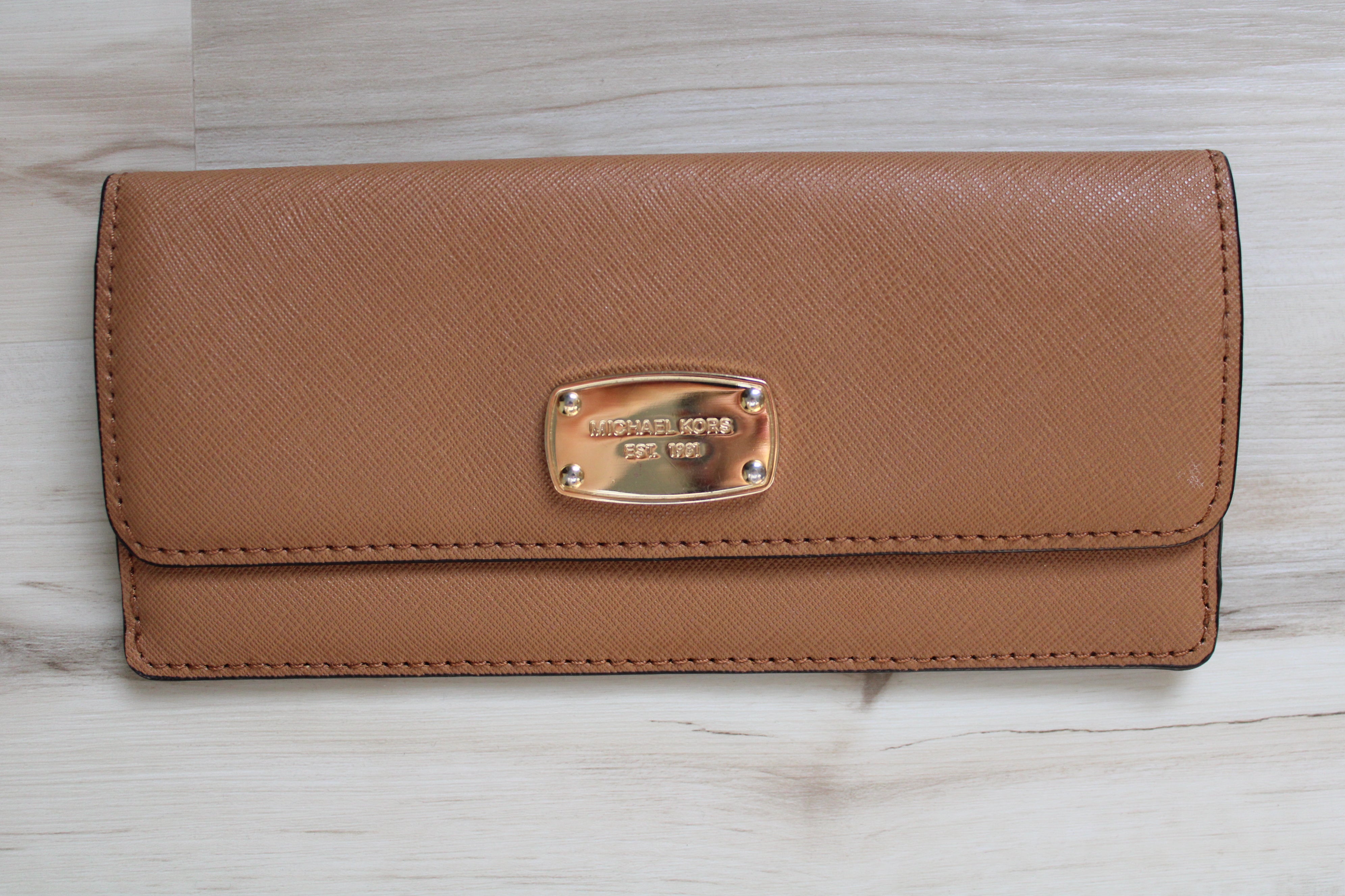 Michael Kors Tan Slim Wallet