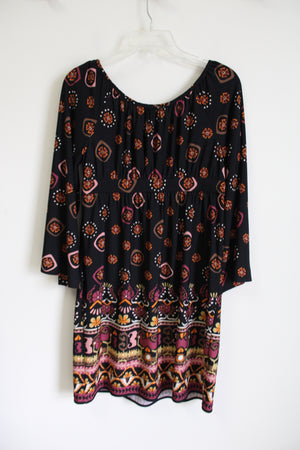 Muse Black Patterned Western Style Dress | 6