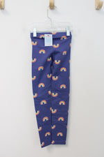 NEW Cat & Jack Blue Rainbow Leggings | Youth XS (4/5)