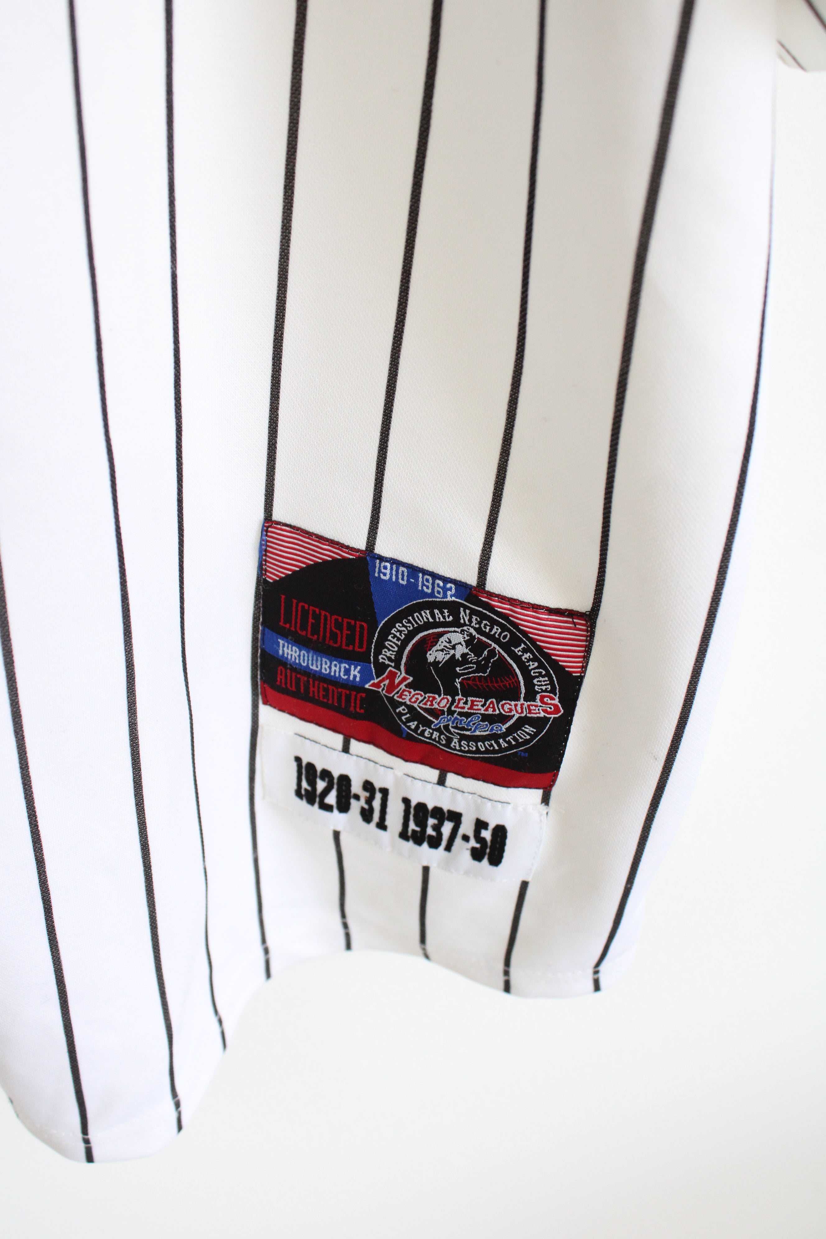 Chicago American Giants Vintage Negro Leagues PNLPA #19 Black White Pinstripe Jersey | 3XL