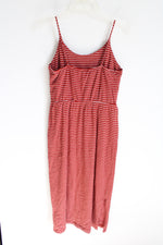 Old Navy Terracotta Orange White Striped Dress | M