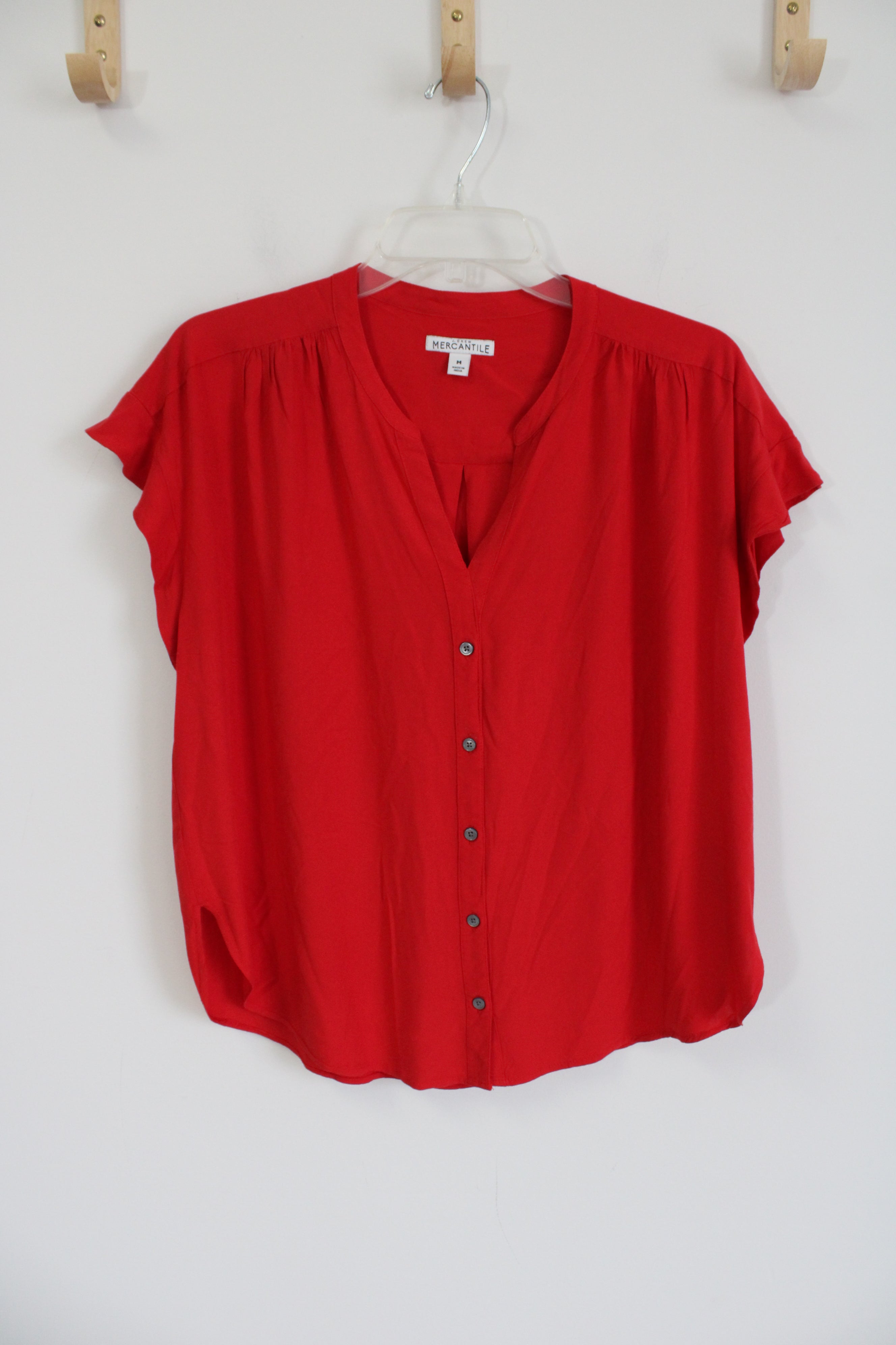 J.Crew Mercantile Red Blouse | M