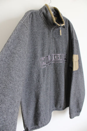 Tommy Hilfiger Gray Fleece Vintage 1/4 Zip Pullover Sweatshirt | XXL