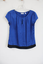 New York & Co. Cobalt blue Satin Blouse | S